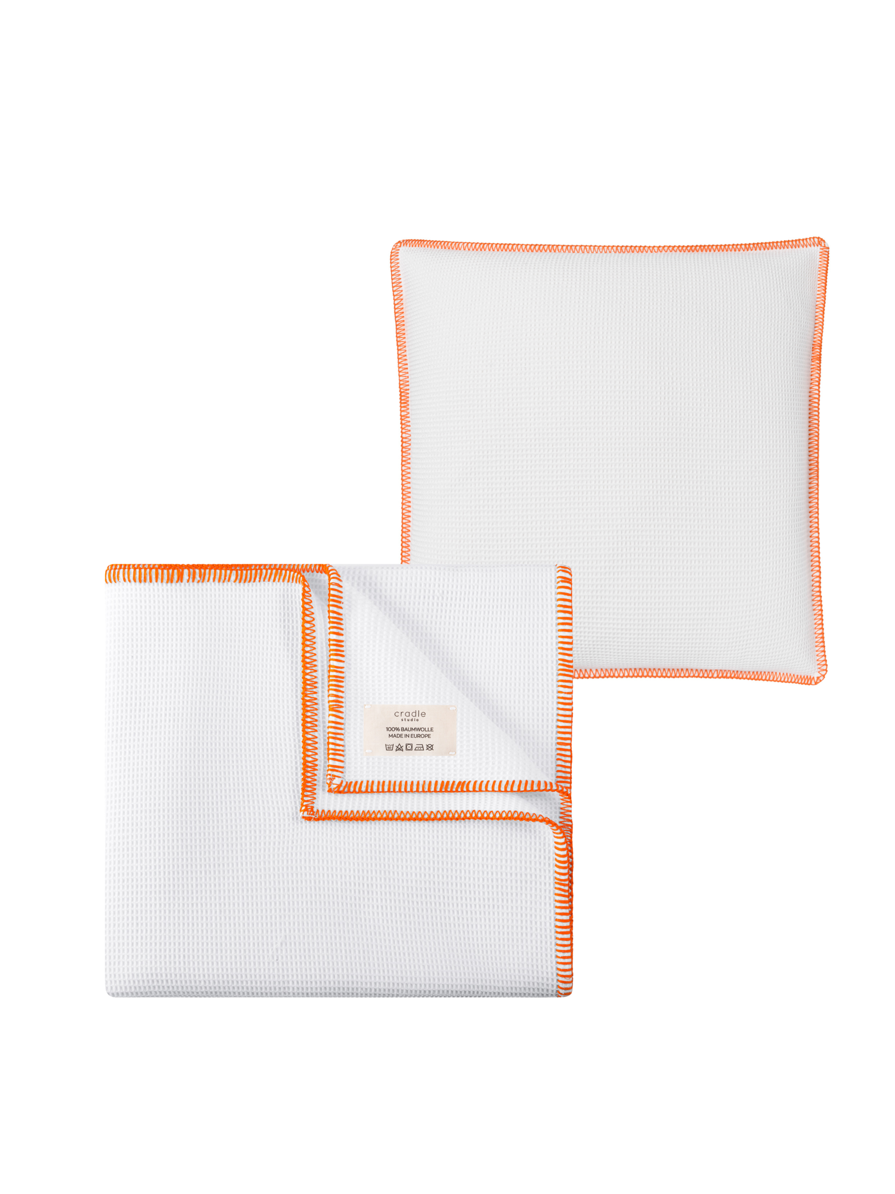 Set of Piqué Cushion & Blanket / Aperitivo