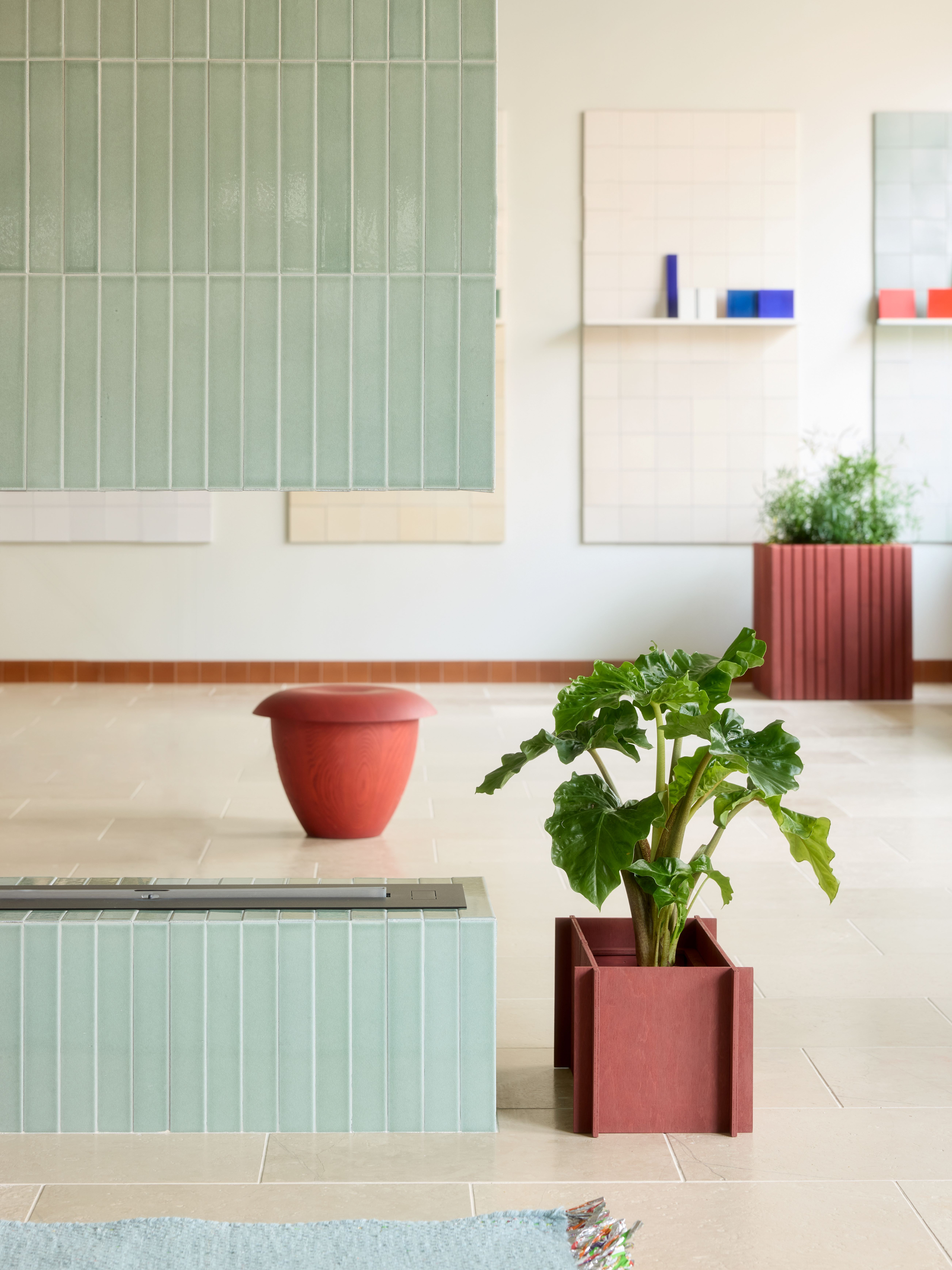 Selbstbewässerndes Pflanzengefäß BloomWIDE - Terracotta Red