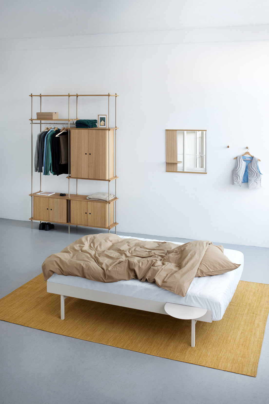 Modulares Bett 90-180cm / Sand