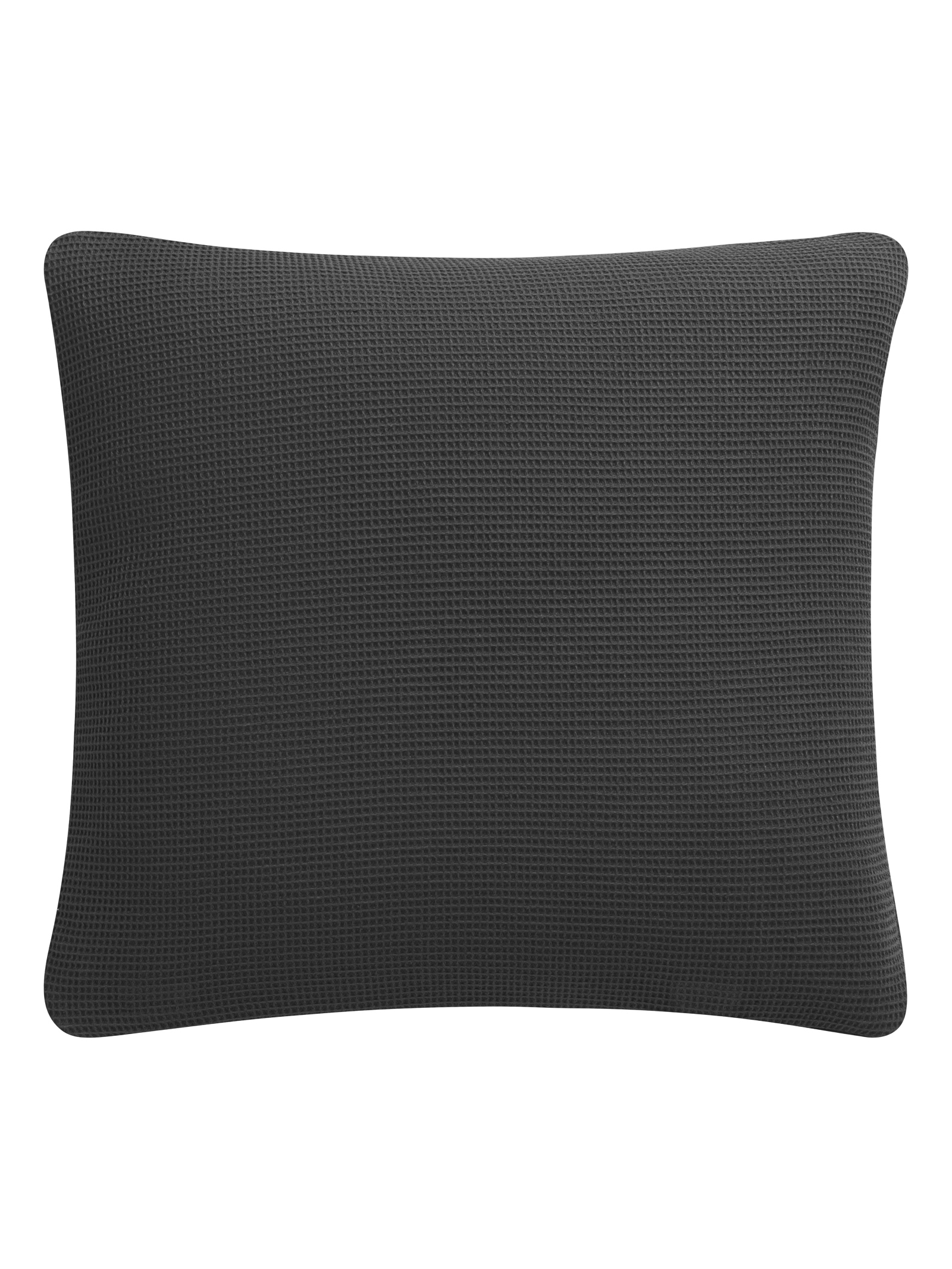 Piqué Cushion & Blanket Set / Anthracite