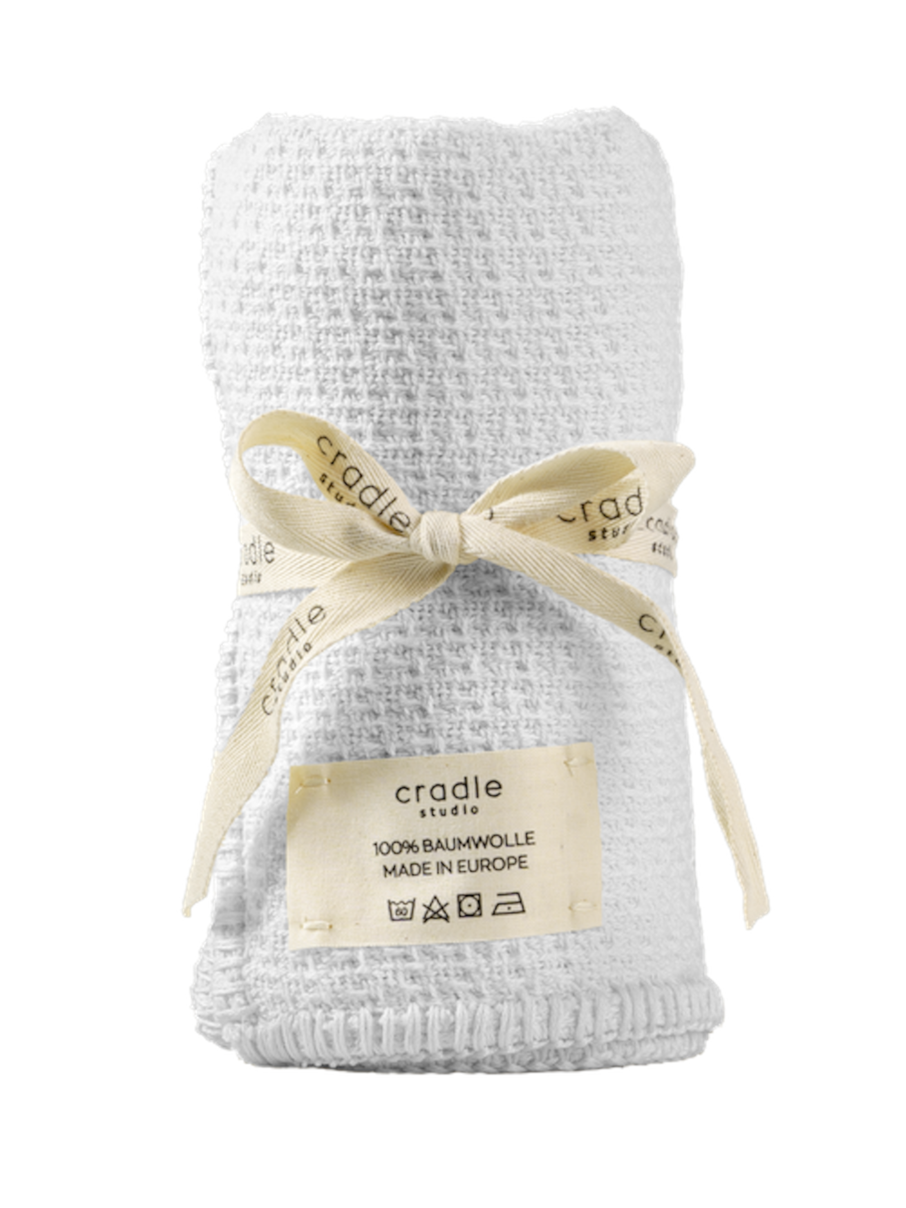Knit Baby Blanket / White