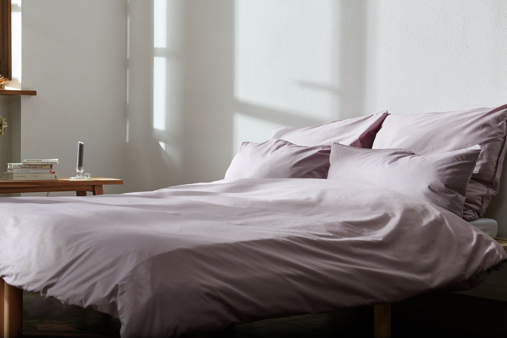 Percale Pillowcase / Muted Mauve
